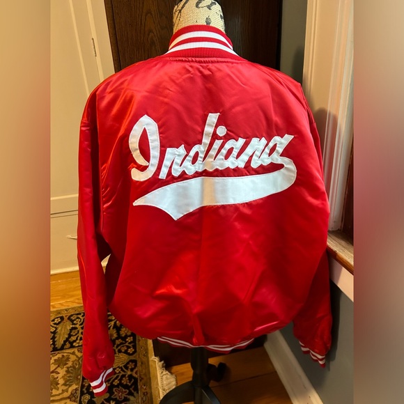 Indiana Hoosiers satin bomber jacket. - Picture 2 of 12